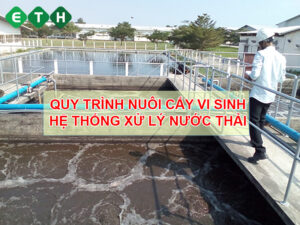 Quy trình nuôi cấy vi sinh hệ thống xử lý nước thải
