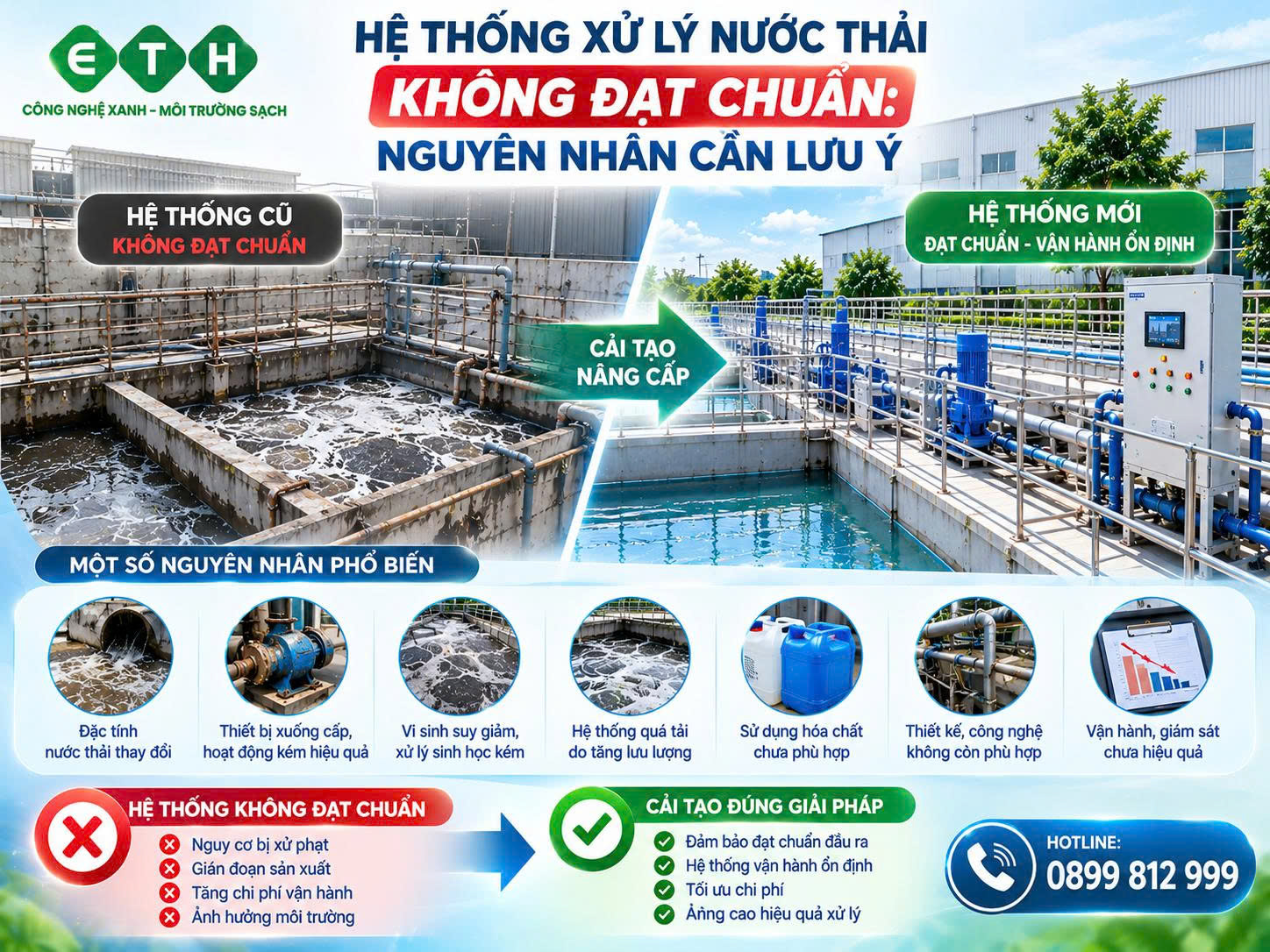 Hệ Thống Xử Lý Nước Thải Không Đạt Chuẩn: Nguyên Nhân Và Giải Pháp Khắc Phục Hiệu Quả 1 he thong xu ly nuoc thai khong dat chuan